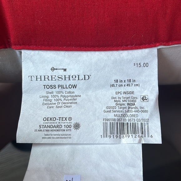 Threshold Christmas Mr & Mrs Clause Kissing Pillow - Picture 3 of 3